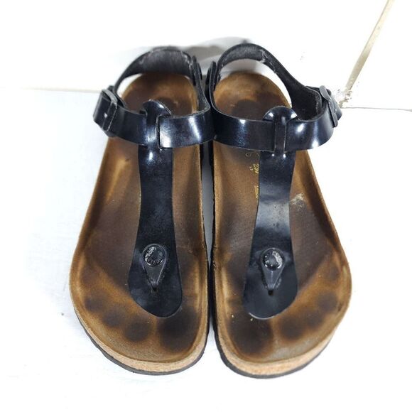 Birkenstock Women's Kairo US5 EU36 Black Birko-flor Flat Thong slingback Sandals - Picture 5 of 16